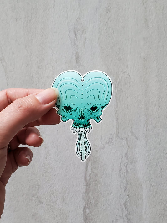 Teal Skull